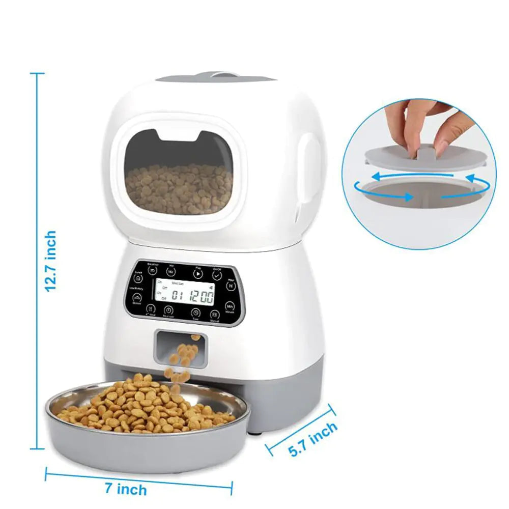 Automatic Cat & Dog Feeder, Smart Food Dispenser