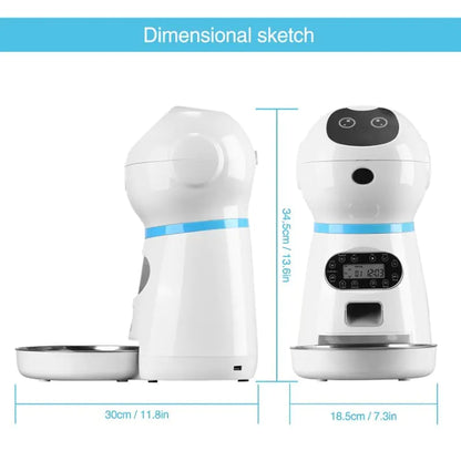 Automatic Cat & Dog Feeder, Smart Food Dispenser